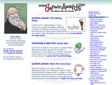 Tablet Screenshot of darwinawards.com